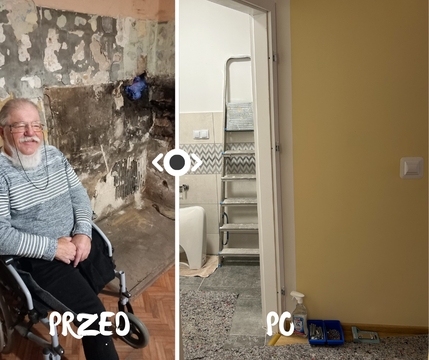 Wspólnie odmieniliśmy życie Pana Kazimierza – łazienka i kuchnia już gotowe!